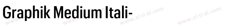 Graphik Medium Itali字体转换